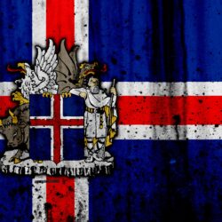 Download wallpapers Icelandic flag, 4k, grunge, flag of Iceland