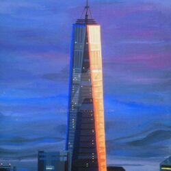 One World Trade Center, Dusk, New York by DudelitDA