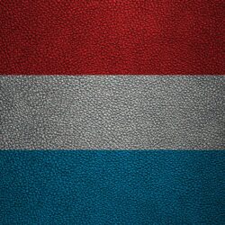 Download wallpapers Flag of Luxembourg, 4k, leather texture
