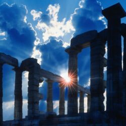 Ancient temple in Athens wallpapers and image