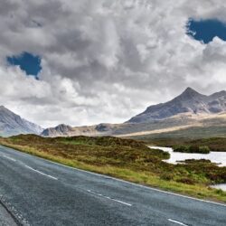Wallpapers Isle of Skye, Scotland, Europe, road, mountain, travel, 8k