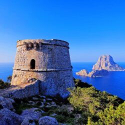 Espagne Forteresse Côte Torre des Savinar Ibiza Roc Nature