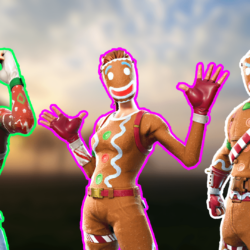 I tried making a wallpapers using some christmas skins! : FortNiteBR