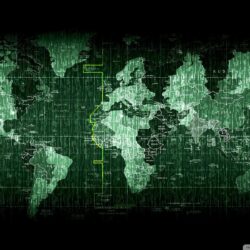 Matrix Code World Map ❤ 4K HD Desktop Wallpapers for 4K Ultra HD