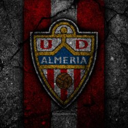 Download wallpapers 4k, FC Almeria, logo, Segunda Division, soccer