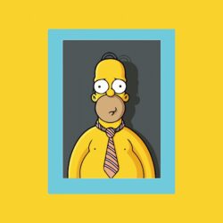 Download wallpapers The Simpsons, Homer Simpson, main protagonist