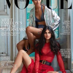 Saffron Vadher & Radhika Nair in Vogue India September 2018 by Greg
