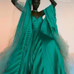 Shanelle Nyasiase Is Green Goddess Elegance By Txema Yeste For Vogue
