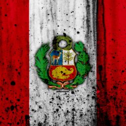 Download wallpapers Peruvian flag, 4k, grunge, flag of Peru, South