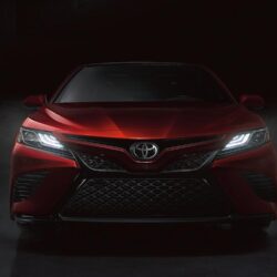 2018 Toyota Camry red color front hd wide wallpapers