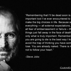 Steve Jobs Apple Remembering Dead Soon Quote HD Wallpapers