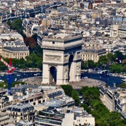 Paris cityscapes Arc De Triomphe cities wallpapers