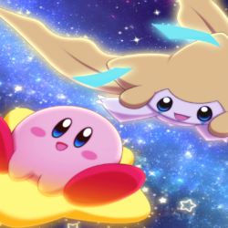 Two Stars Crossover Kirby Pokmon Jirachi Pokmon Video Game HD