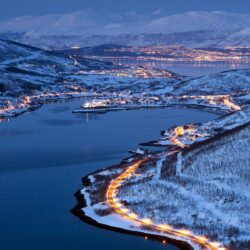 City Lights of Tromsø in Norway [] : wallpapers
