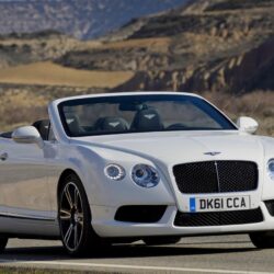Wallpapers Bentley, Continental, White, Convertible, Grille, The hood