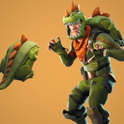 Rex Outfit and Scaly Back Bling Image via FortniteIntel