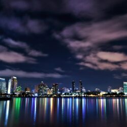Wallpapers San Diego California USA Night Cities Clouds