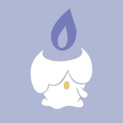 Pokemon minimalistic fire purple Ghost Litwick wallpapers