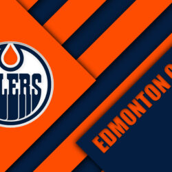 Download wallpapers Edmonton Oilers, Edmonton, Canada, 4k, material