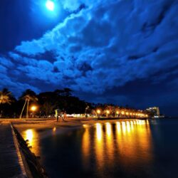 Evening Walk, Waikīkī Beach, Honolulu, on the South Shore of the