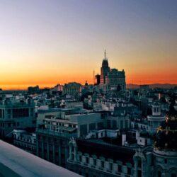 Sunset in Madrid wallpapers and image