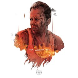 Movies Die Hard Bruce Willis fan art john mcclain action movie