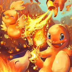 Pokemon Go Charmander fire characters Iphone hd wallpapers