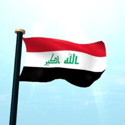 Iraq Flag 3D Free Wallpapers for Android