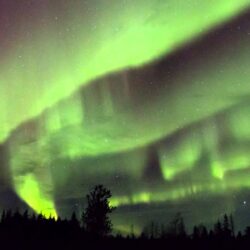 Northern Lights Dance Over Glacier Bay National Park, Alaska