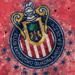 Download wallpapers CD Guadalajara Chivas, 4k, geometric art, logo