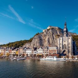 Wallpapers Belgium Houses Rivers Dinant Cities download photo