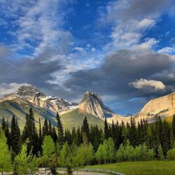 mount lougheed wind mountain wind tower alberta canada canadian