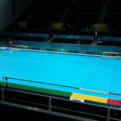 At the water polo to see fellow…