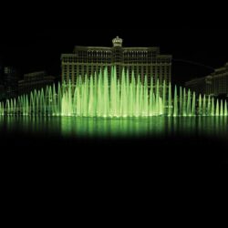Bellagio Fountains Night View Wallpapers