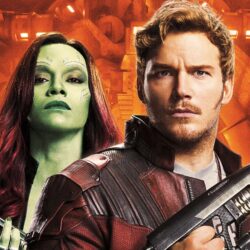Guardians of the Galaxy Vol 2 Peter Quill Gamora Wallpapers