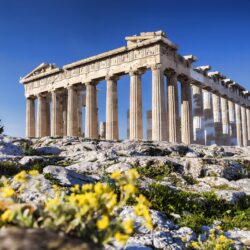 Download wallpapers Acropolis of Athens, 4k, landmark, summer, ruins