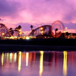 Santa Cruz Ferris Wheel Theme Park California HD Aesthetic