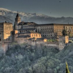 Alhambra Palace in Granada Spain Tourist Place Wallpapers