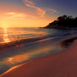Sea Sunset Beach Sunlight Long Exposure 4k, HD Nature, 4k Wallpapers