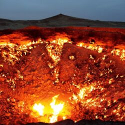 nature, Landscape, Door To Hell, Turkmenistan, Fire Wallpapers HD