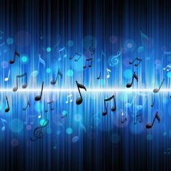 Blue Music Notes Widescreen Wallpapers