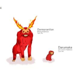 Darmanitan and Darumaka by Dr