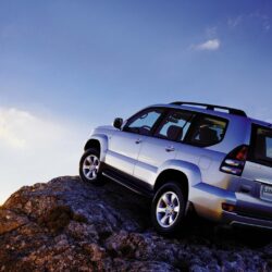 Download Wallpapers Toyota, Land Cruiser, Prado, Gray