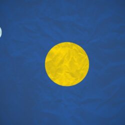 My first attempt at a minimalist wallpaper: The Sun and the Moon