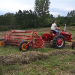 Hay Baling and Raking with Farmall Tractors