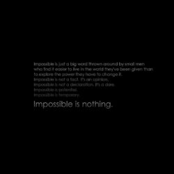 nothing is impossible wallpapers 5/9