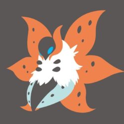 Volcarona Minimalist Wallpapers by Krukmeister