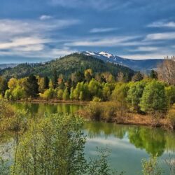 nature landscape photography spring river mountains trees forest