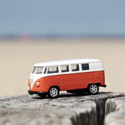 Selective focus photography of orange and white bus HD wallpapers