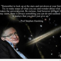 Ten quotes from Stephen Hawking